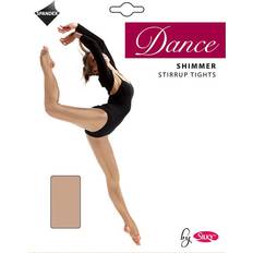Multicoloured Pantyhoses Children's Clothing Silky Dance Shimmer Stirrup Tights - Light Beige