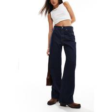 Abercrombie & Fitch Jeans Abercrombie & Fitch Lediga Jeans Med Hög Midja Mörkblå