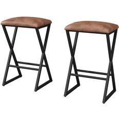 Sitzhocker Vicco Barhocker Vault Braun 30 x 64 cm 2 Teile Sitzhocker