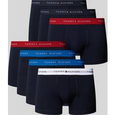 Tommy Hilfiger Sous-vêtements pour hommes Tommy Hilfiger 7-Pack Signature Cotton Boxer Trunks - White/Indigo/Dark Mag/Desert Sky