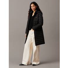 Calvin Klein Damen Mäntel Calvin Klein Steppmantel LW Padded Smocking Knee Coat - Schwarz