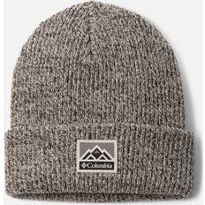 Beige - Women Beanies Columbia Whirlibird Cuffed Beanie - Dark Stone/Black Marl/Mountains