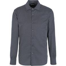 Emporio Armani Clothing Emporio Armani Cotton Shirt - Black Classic Collar