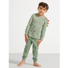 Lindex Nattøj Lindex Kids' 3D Dinosaur Pyjamas - Light Khaki