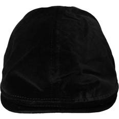 Dolce & Gabbana Caps Dolce & Gabbana Black Crown Cotton Newsboy Hat Men - Black