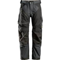 Snickers Workwear 6314 Ruffwork Canvas Non Holster Pocket Trousers - Steel Grey/Black