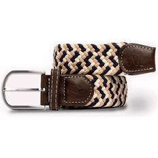 Beige Belts Swole Panda Woven Belt - Navy/Beige