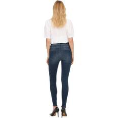 Dame - Multifargete Jeans Jeans Mehrfarbig Straight für Damen - Blue/Black Denim