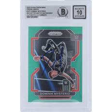 Panini America Dominik Mysterio WWE Autographed 2022 Prizm Green Prizm #137 Beckett Fanatics Witnessed Authenticated Card