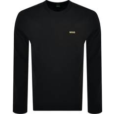 Beige - Man T-shirts BOSS Long Sleeve T-Shirt - Black