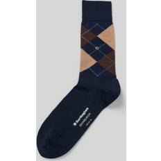 Burlington 3-pak Wool Sock - Blue/Brown