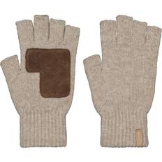 Beige - Herr Handskar Barts Banxs Fingerless Gloves - Beige