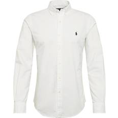 Blanc Chemises Slim Fit Garment Dyed Oxford Shirt - White