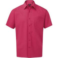 Short Sleeve Poplin Shirt - Cerise