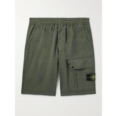 Stone Island Shorts on sale Stone Island Straight-Leg Logo-Appliquéd Twill Cargo Shorts - Men - Green