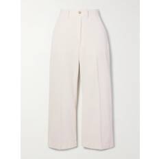 Polo Ralph Lauren Women Trousers & Shorts Polo Ralph Lauren Corduroy Wide Leg Crop Trousers - Warm White
