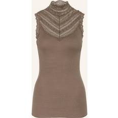 Rosemunde Silk Top w/ Lace Dam - Falcon