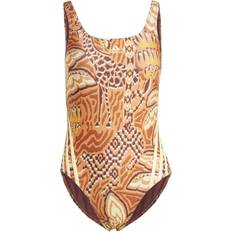 Orange Badedragter adidas Badedragt Farm Swimsuit - Mystery Brown/Almost Yellow