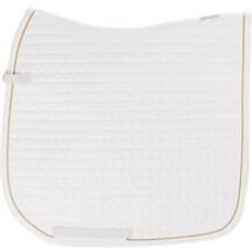 Coton Tapis de selle Eskadron Dressurmatte für Pferde aus Baumwolle gold Blanc