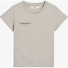 Boys Text-print Organic Cotton T-shirt - Stone