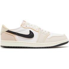 Beige Basketball Shoes Jordan 1 Low OG EX Coconut Milk Sneakers - Unisex White