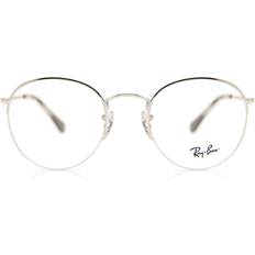 Man Brillen Ray-Ban ROUND GAZE Zilver Montuur Helder Glazen 53-22