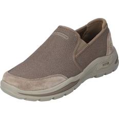 Skechers Herren Hausschuhe Skechers ArchFit Herren Slipper - Braun