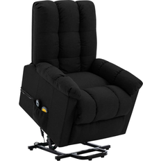 Massage & Relaxation Products vidaXL Power Lift Massage Recliner Black Fabric (High Back)