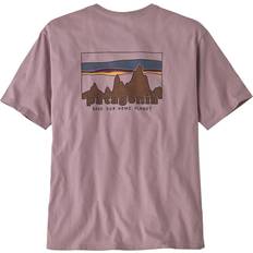 Patagonia Purple Clothing Patagonia 73 Skyline Organic T-Shirt - Pink