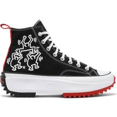 Converse Run Star Sneakers Converse Keith Haring Run Star Hike - Black/White/Red