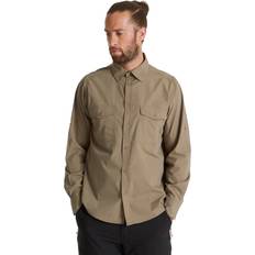 Men - Recycled Materials Shirts Craghoppers Kiwi Long Sleeve Shirt - Bottle Green