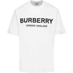 Burberry T-shirts Burberry Cotton Logo Classic Short Sleeve - White