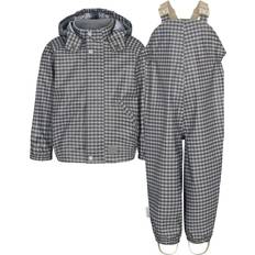 Regnställ Barnkläder på rea Oddy Rainwear Set - Espresso Check