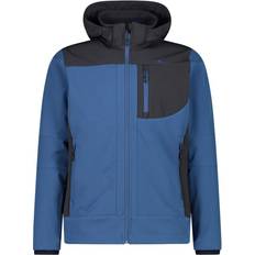 Giacca Softshell - Uomo Giubbotti CMP Giacca Softshell Con Cappuccio - Blu