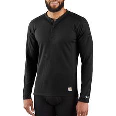 Carhartt Base Layer Tops on sale Carhartt Force Midweight Classic Henley Thermal Base Layer Long Sleeve Shirt - Black