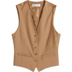 Nainen - Villa Liivit Max Mara Tailored Waistcoat - Camel