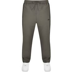 Hopea - Mies Housut BOSS Cotton-Blend Tracksuit Bottoms with Tape Inserts