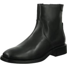 Gant Femme Bottines à la Cheville Gant Stiefelette Leder Blockabsatz Damen - Schwarz