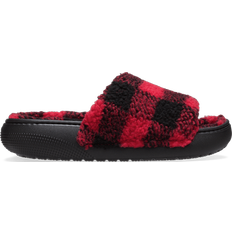 Röda Slides Crocs Classic Buff Check Slide Sandaler - Black
