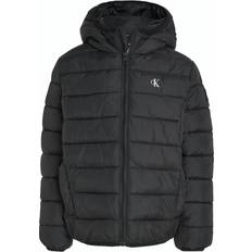 Calvin Klein Ytterkläder Calvin Klein Daunenjacke Inst Logo Regular Fit - Schwarz
