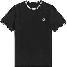 Fred Perry Men Clothing Fred Perry Twin Tipped Logo T-Shirt - Black