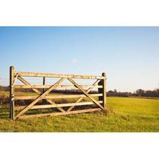 Brown Gates Ruby Diamond Brace Wooden Field Gate - Brown / 90 cm
