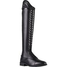 Beinschutz QHP Reitstiefel Hailey Junior schwarz geschnürt