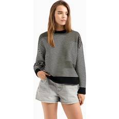 Armani Exchange Damen Pullover Armani Exchange Pullover 6dym1n-ym1tz Sweater - Schwarz/Weiss