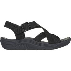 Skechers Women Slides Skechers Reggae Cup Clean Lines Sandals - Black