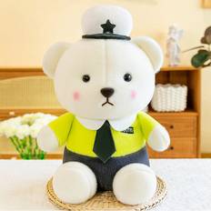 Polices Soft Toys Veishet (Green) Police Cute Bear Plush Toy Throw Pillow Doll Girl Gift Comfortable And Soft