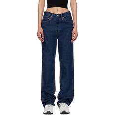 Blue 90s High Rise Loose Jeans - Heritage Rinse
