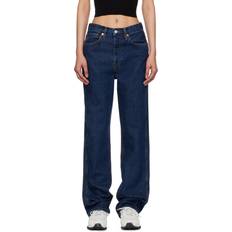 Re/Done Blue 90s High Rise Loose Jeans - Heritage Rinse