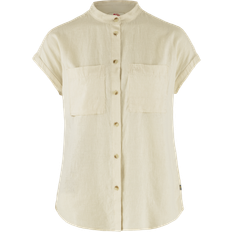 Fjällräven Yksivärinen Paidat Fjällräven Övik Hemp Shirt Short Sleeve - White