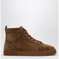 Christian Louboutin Brown Sneakers Christian Louboutin Louis Suede High-Top Sneakers - Brown